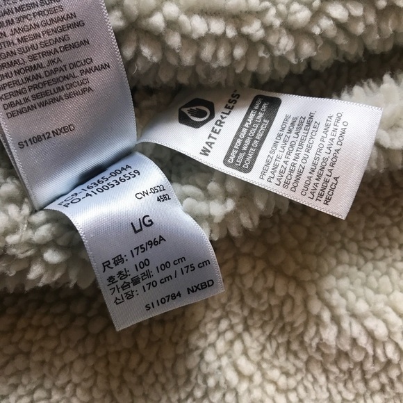 Levi's Blue Shearling Denim Jacket Large - Picture 7 of 7